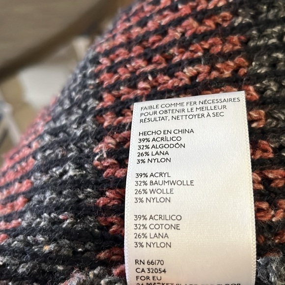 ecoté Urban Outfitters Fringe Open Cardigan Longline Womens XS /S Rust Gray Knit - Picture 8 of 10